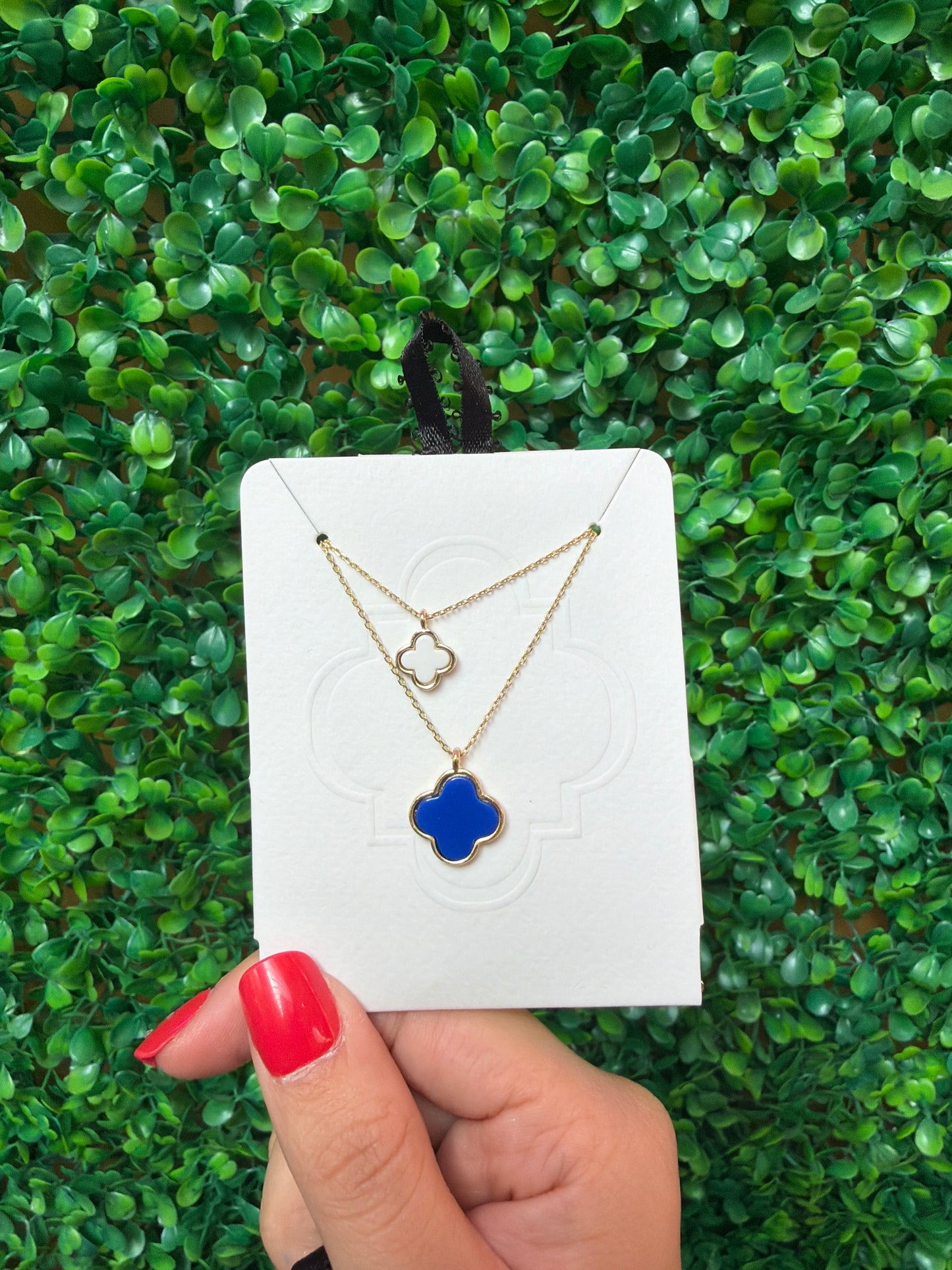 Stacked Clover Necklace