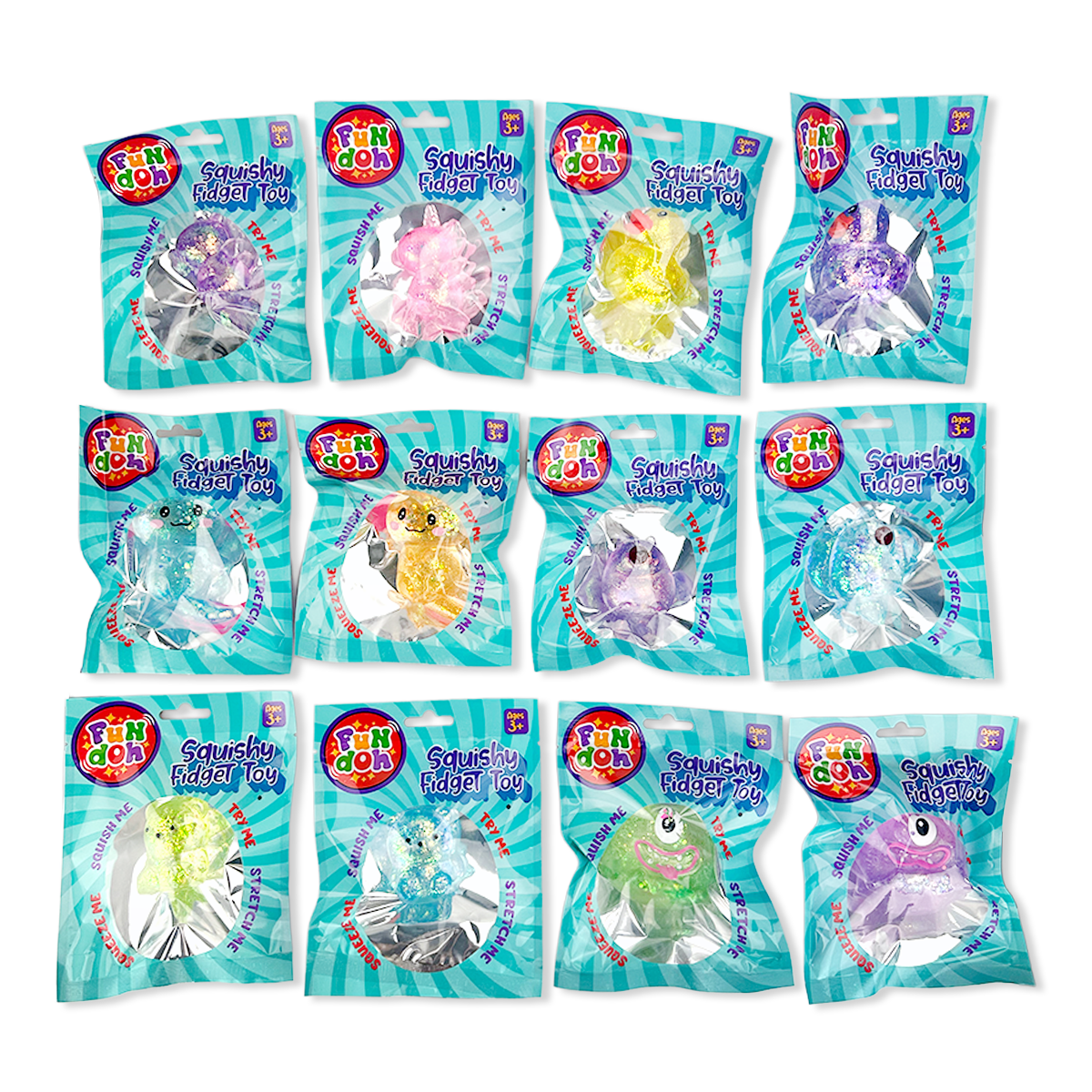 Fun Doh Squish and Squeeze Gummy Fidget Toy