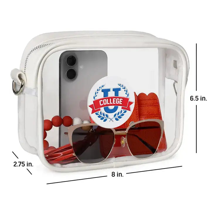 NCAA Kansas Jayhawks Clear Fanny Fan Purse