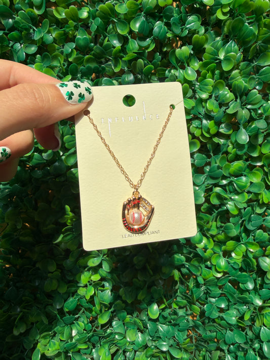 Baseball Glove Necklace
