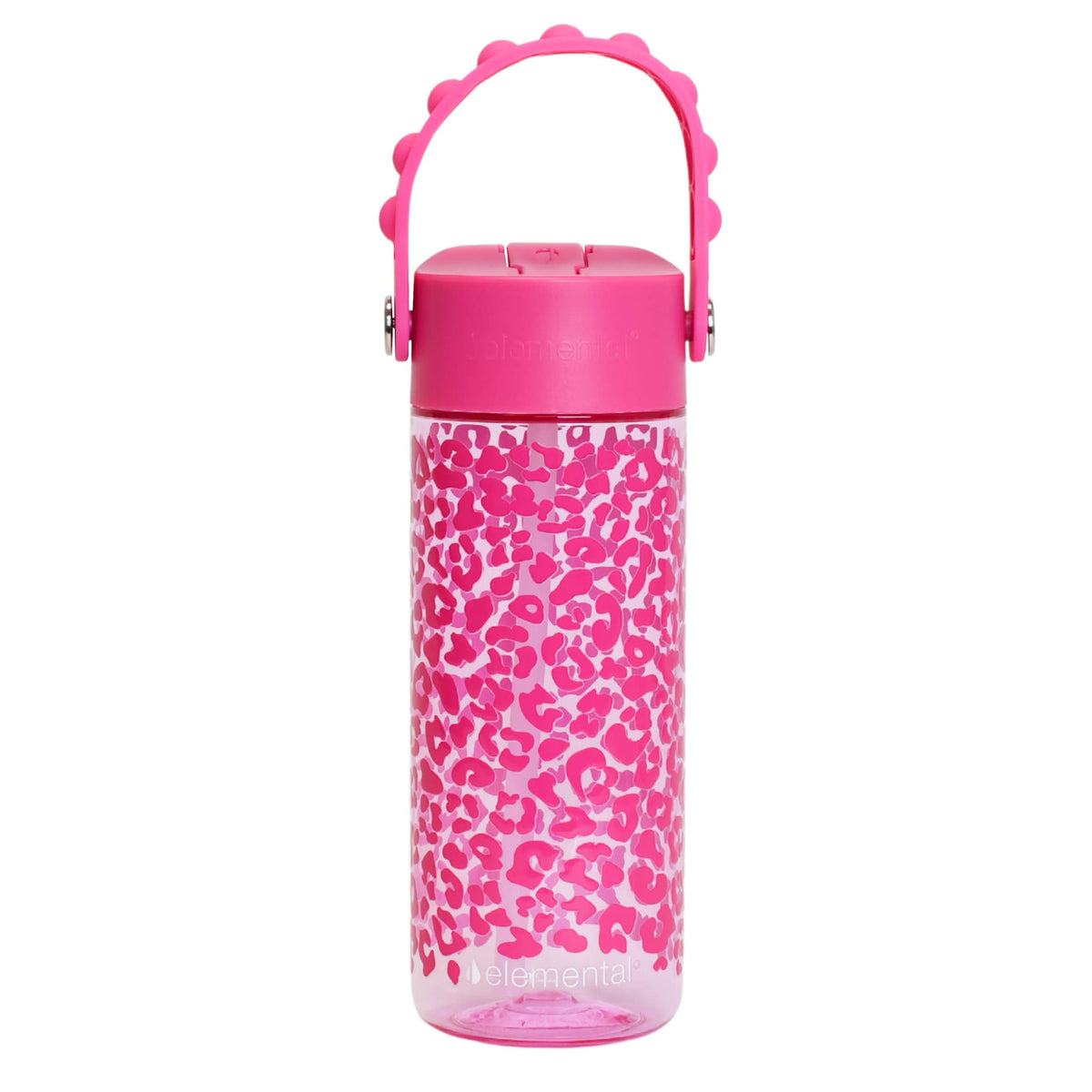 Leopard Fidget Handle Kids 18oz Bottle