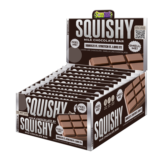 Fun Doh Scented Chocolate Bar Slow Rise Squishy - 12/Display: Wholesale Pric