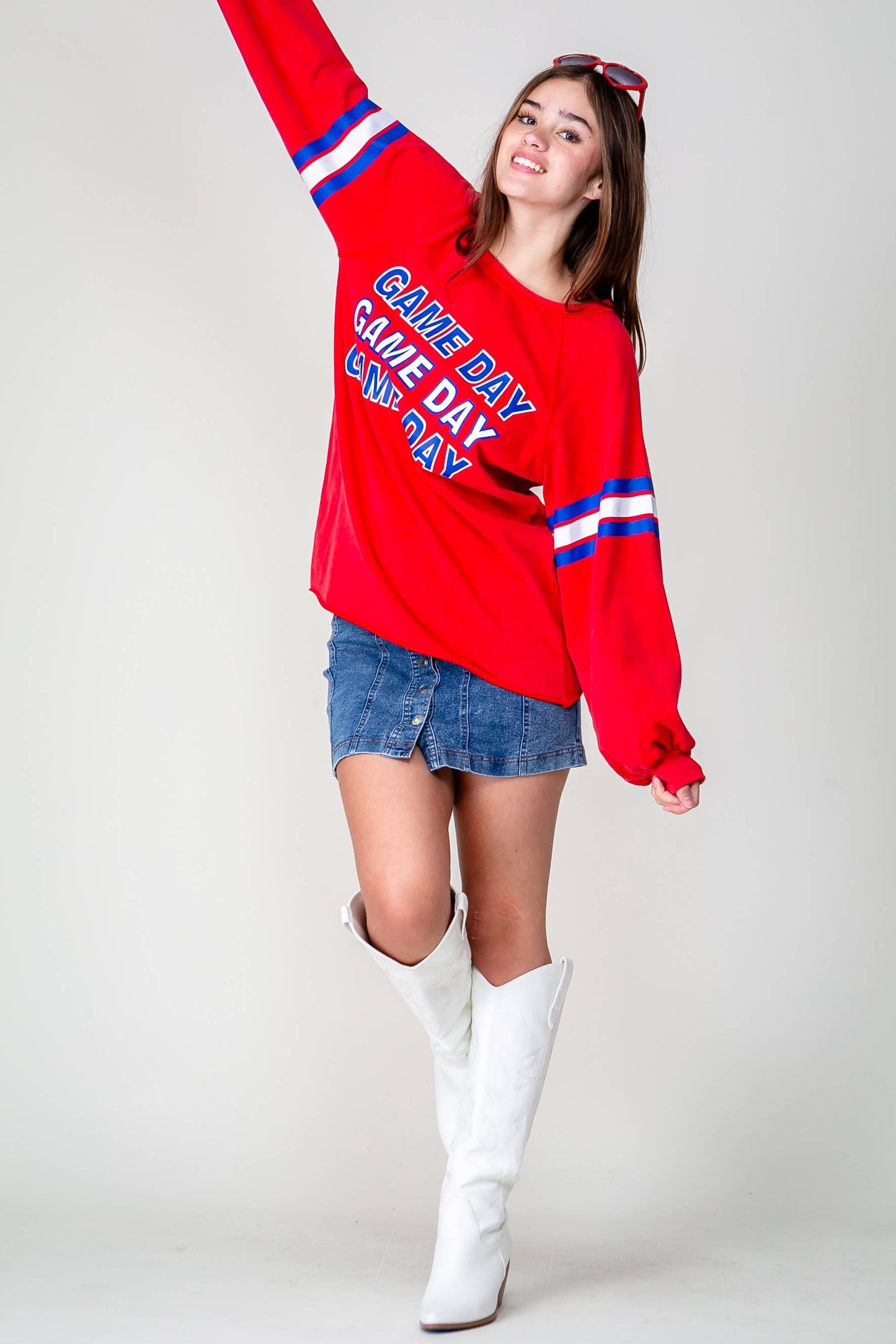 Game Day Long Sleeve Varsity Top