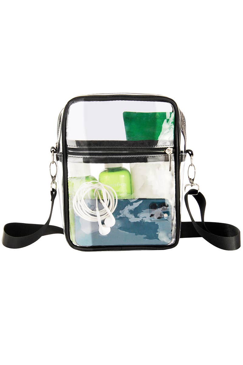 Medium Transparent Clear Durable Messenger Bag