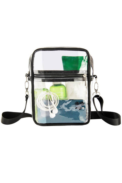 Medium Transparent Clear Durable Messenger Bag