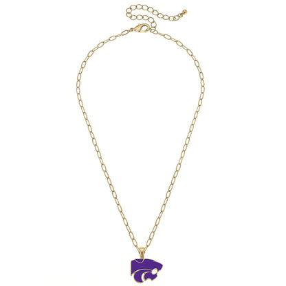 Kansas State Wildcats Enamel Pendant Necklace