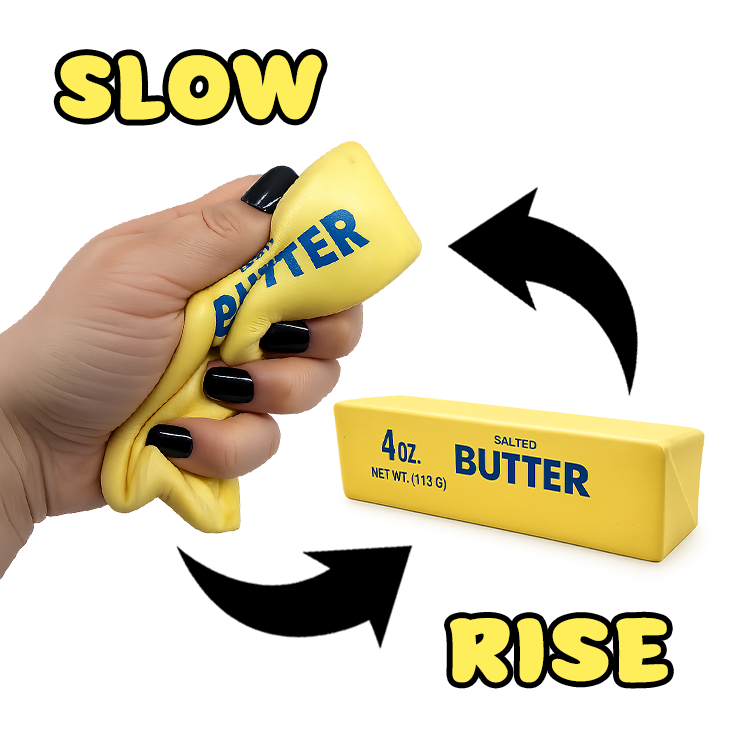6" Butter Stick Slow Rise Fidget Toy