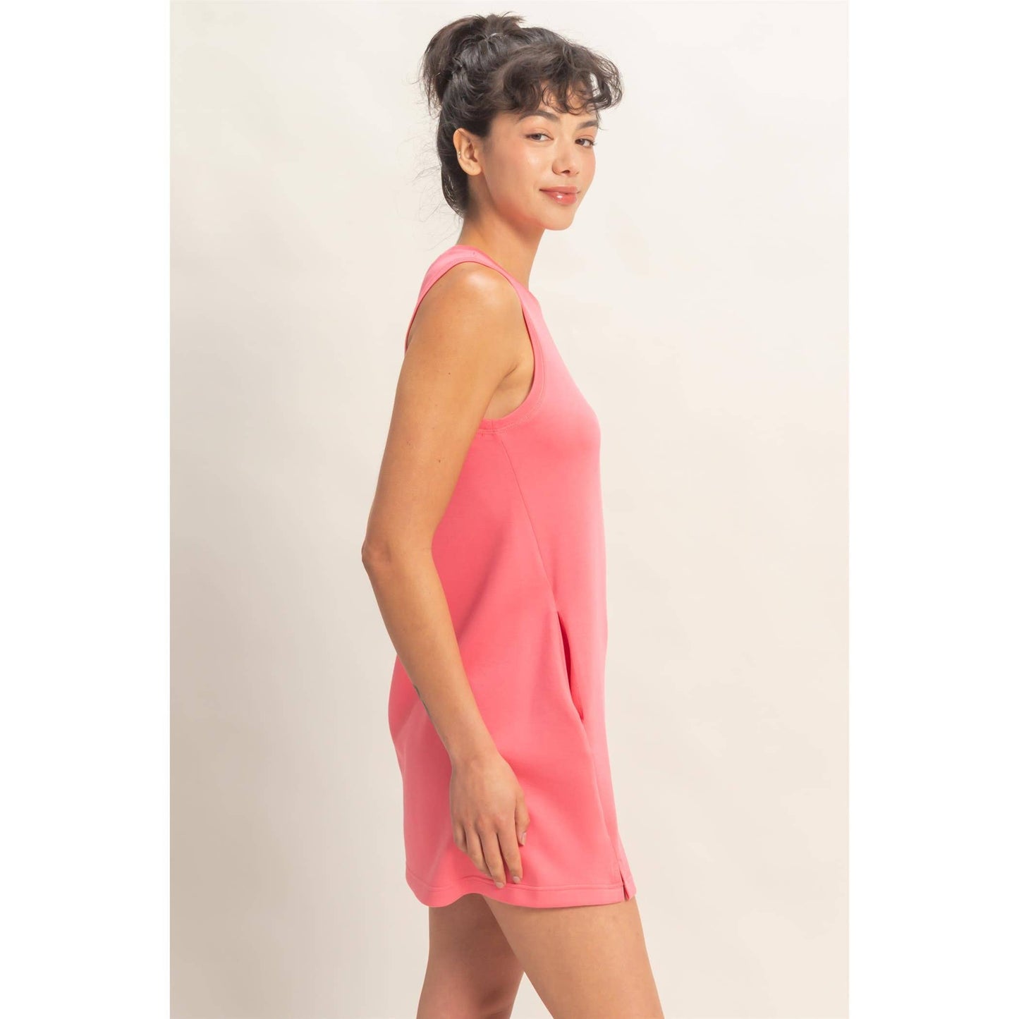 Crew Neck Tank Mini Dress