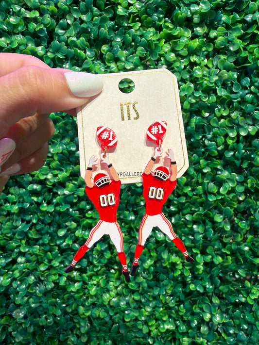 Football Player Earrings