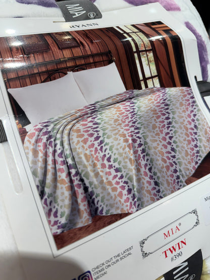MIA Twin Size-Rainbow Cheetah Print