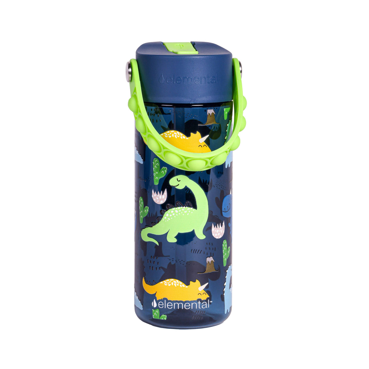 Dinosaur Fidget Handle Kids 18oz Bottle