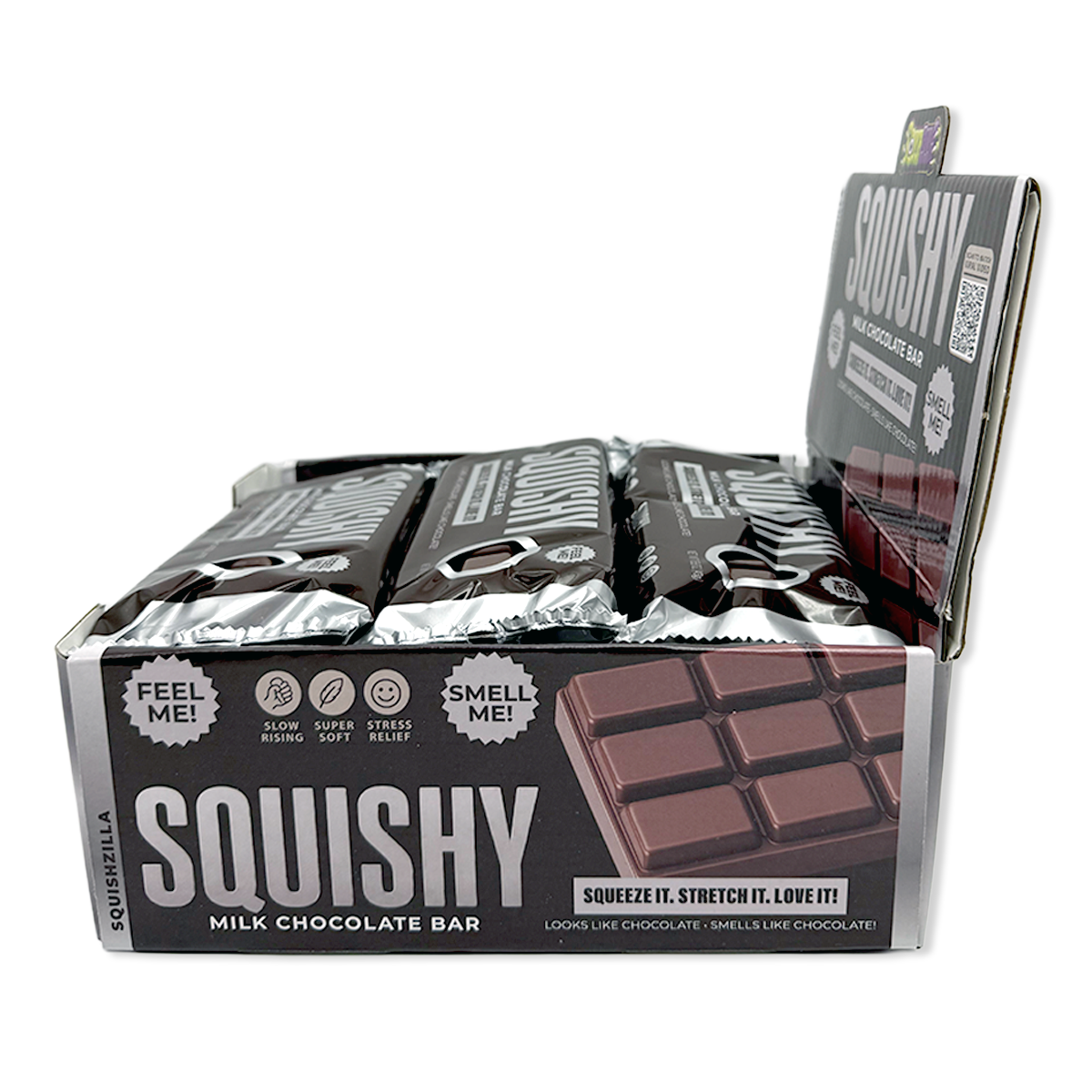 Fun Doh Scented Chocolate Bar Slow Rise Squishy - 12/Display: Wholesale Pric