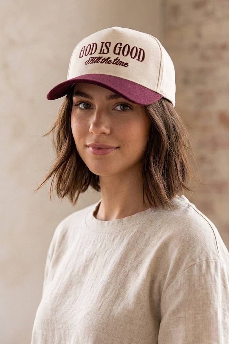 `Two Tone Canvas Cotton Cap: COW-198369 / OS