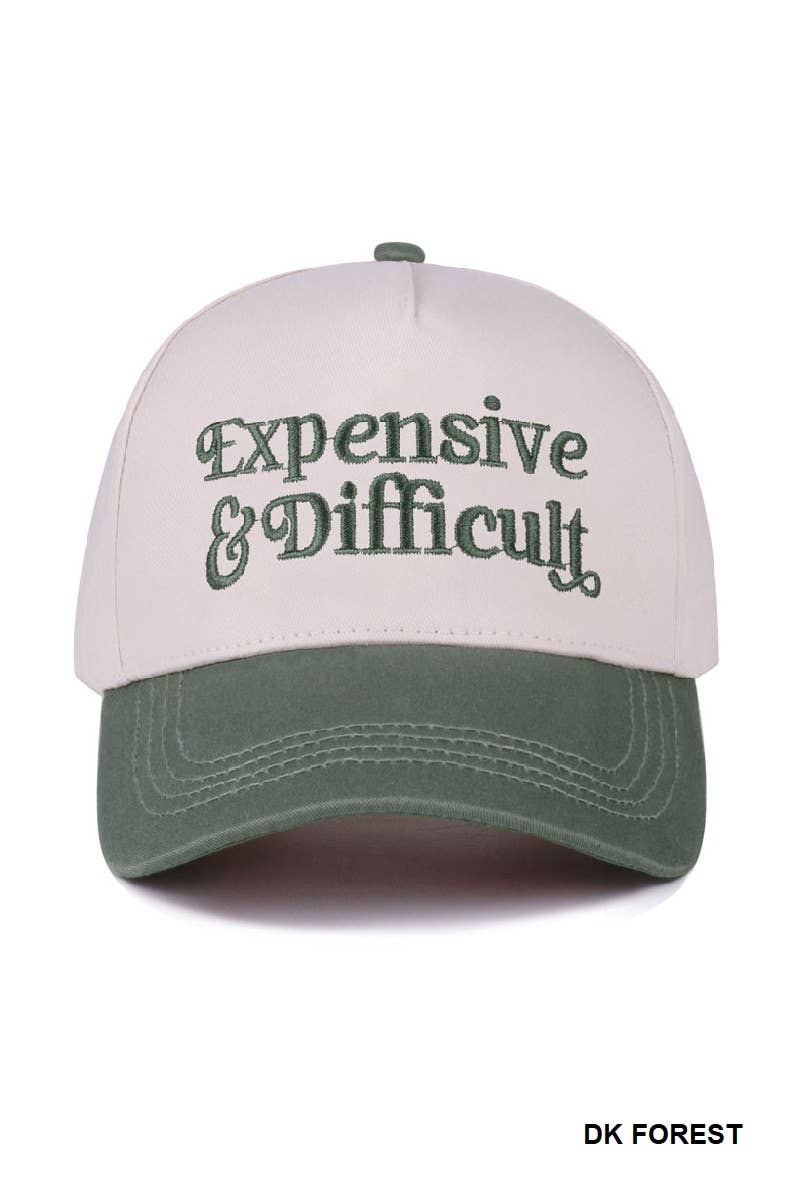 `Two Tone Canvas Cotton Cap: BLACK-186945 / OS