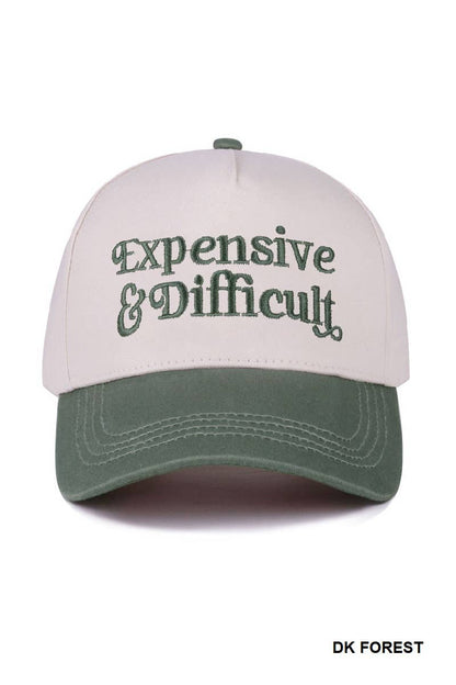 `Two Tone Canvas Cotton Cap: BLACK-186945 / OS