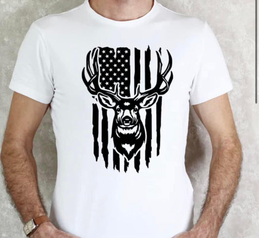 Deer American Flag Shirt