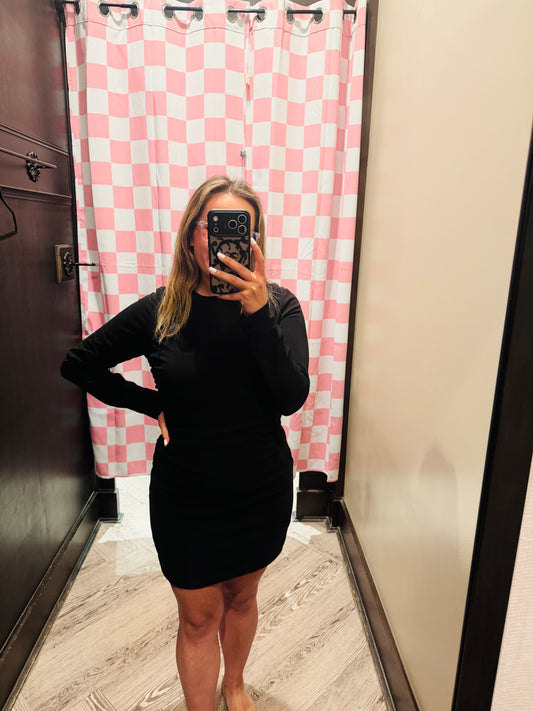 Fitted Bodycon Knit Mini Dress