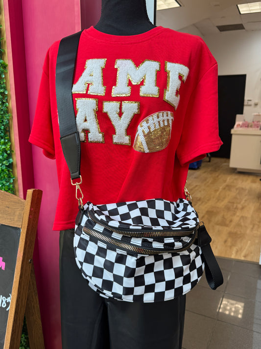 Checkered Crossbody Bag