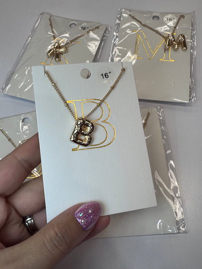 Chunky Letter Necklace
