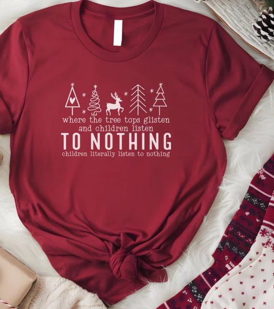 Where The Tree Tops Glisten & Children Listen Graphic Tee