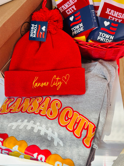 Kansas City Red Beanie- Boss Babes Exclusive