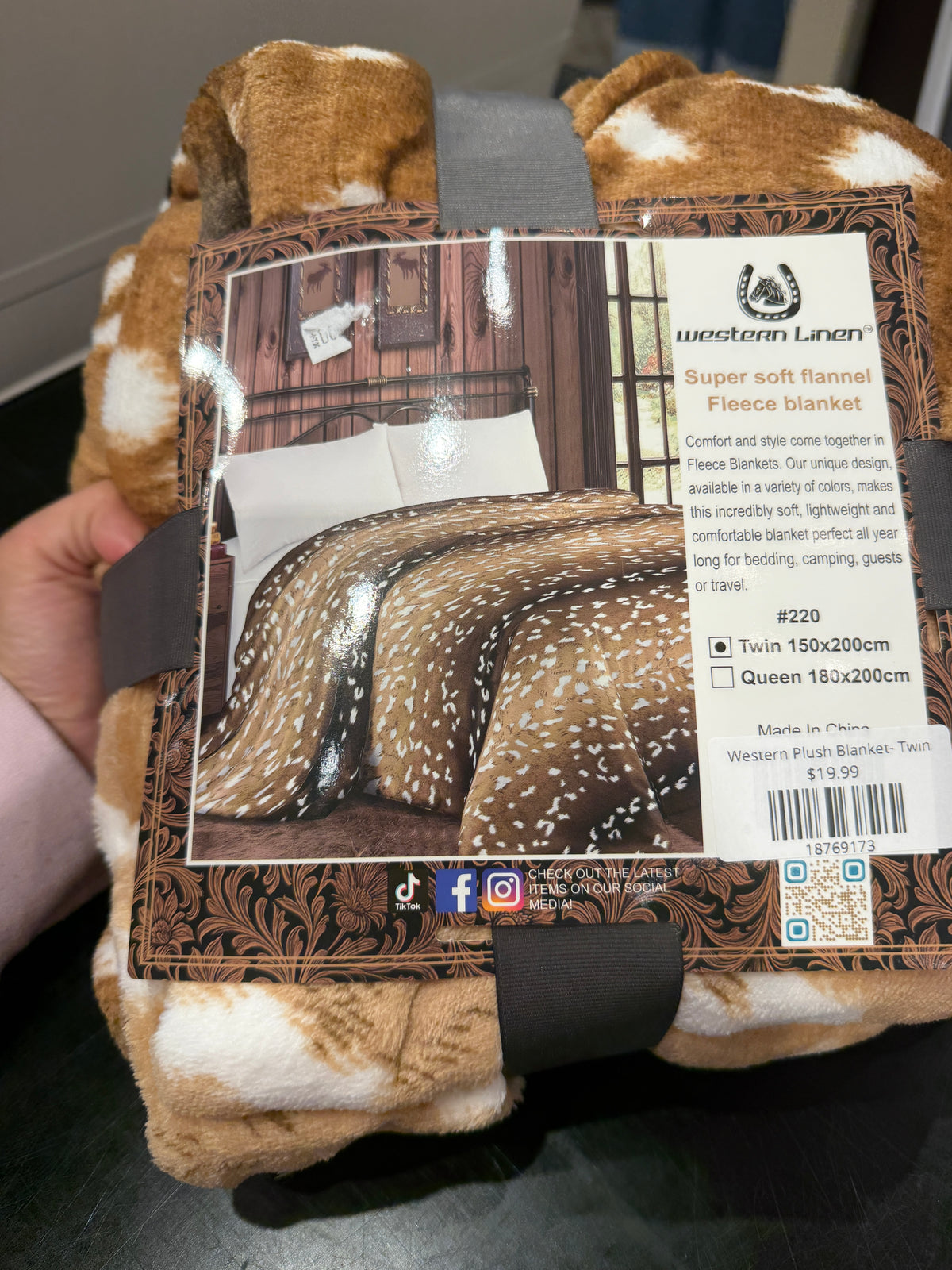 Western Linens Twin Size- Deer