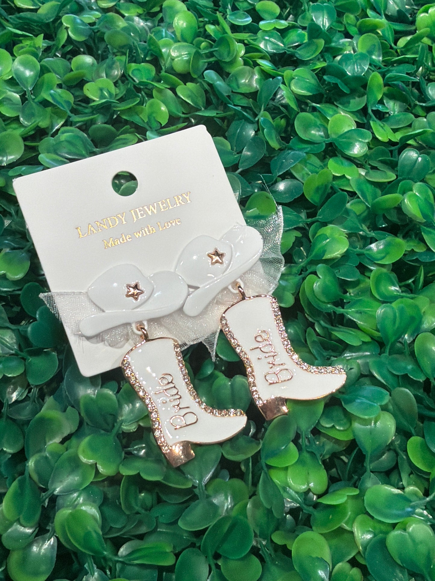 Bride Boots Earrings