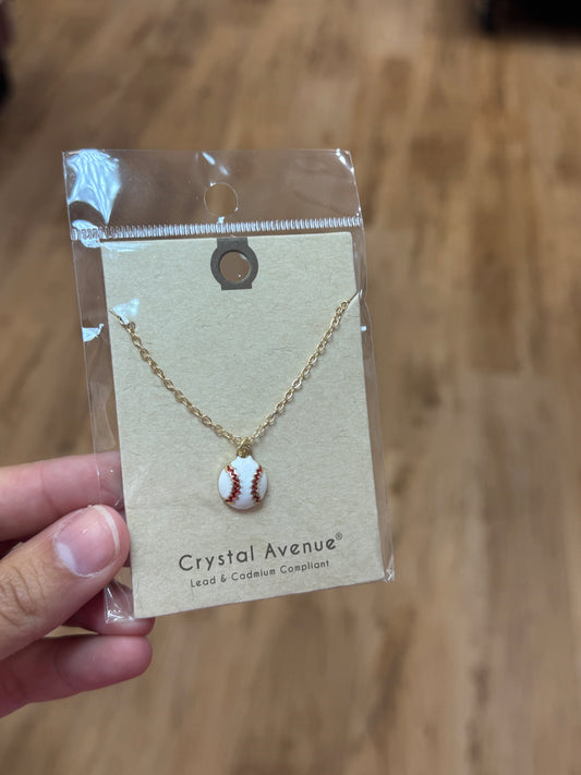 Baseball Necklace