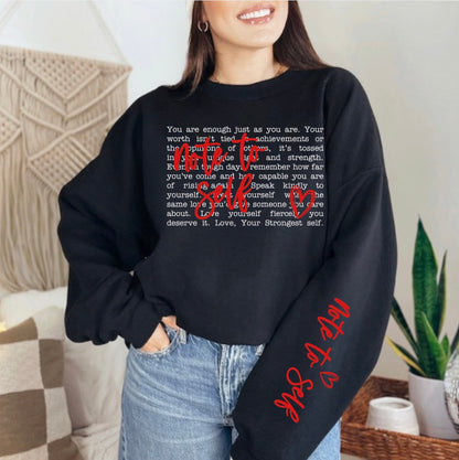 Note to Self Graphic Apparel