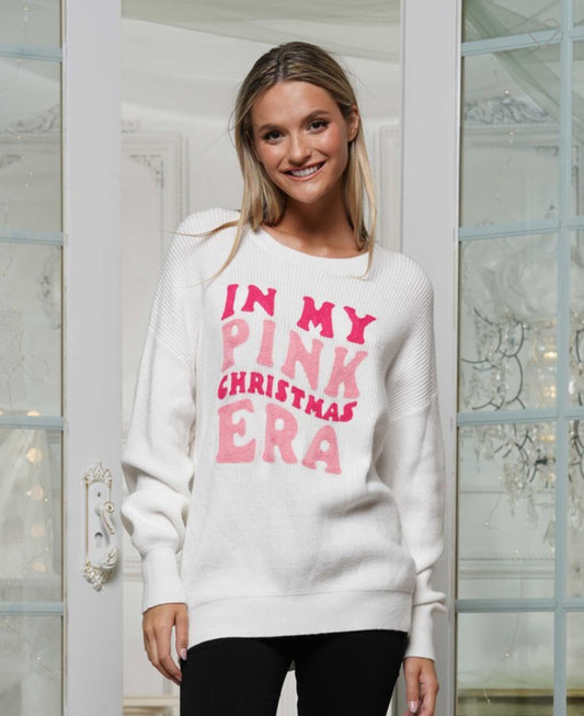 In My Pink Christmas Era Sweater