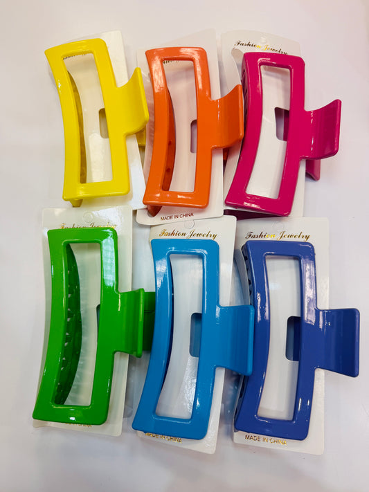 Large Hair Clip- Bright Colors