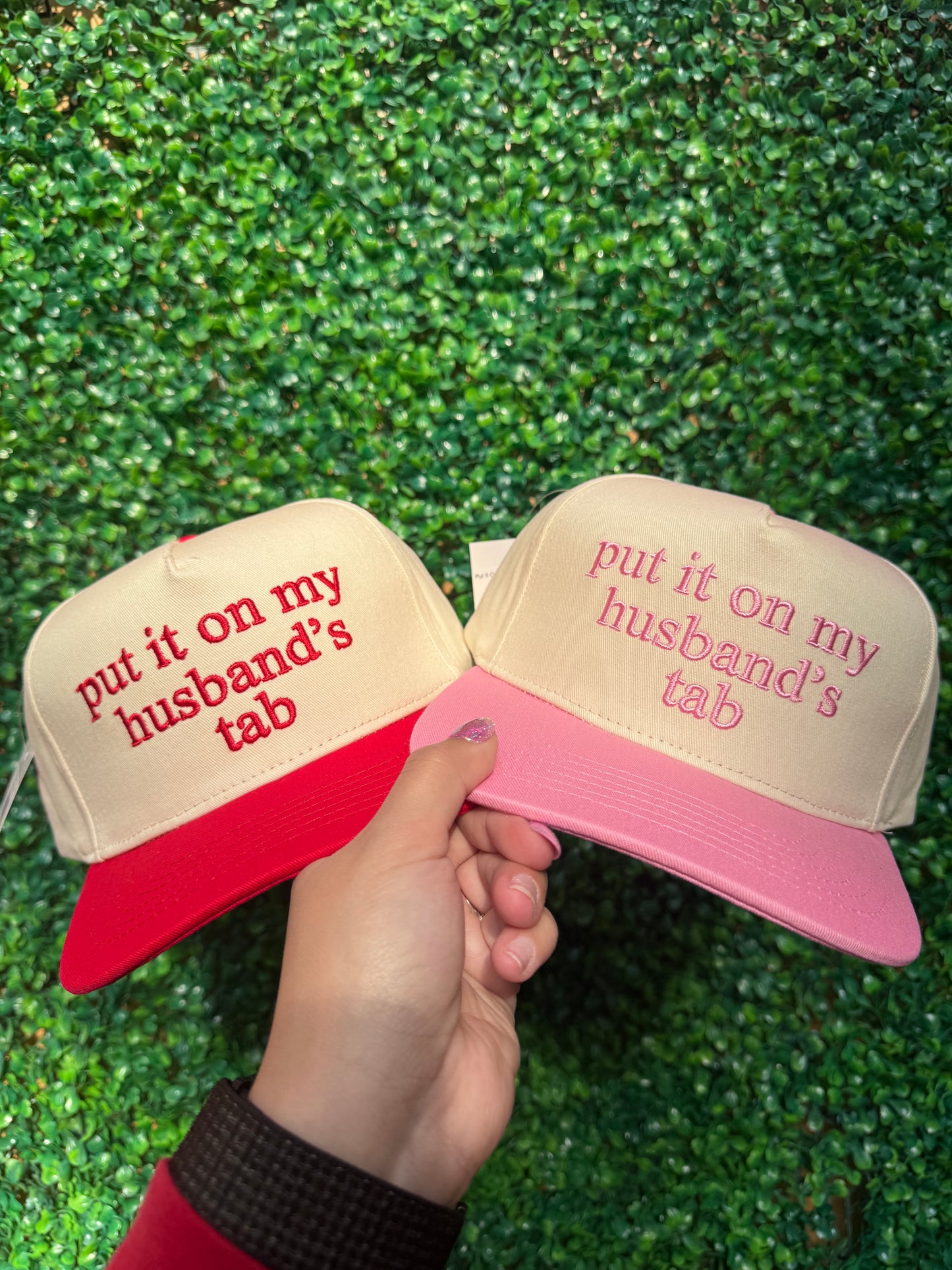 Put It On Husband's Tab Trucker Hat