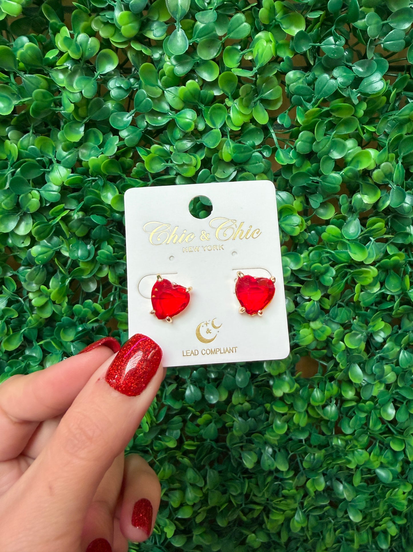 Heart Stud Earrings