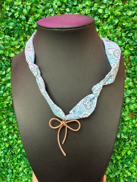 Bow Scarf Necklace