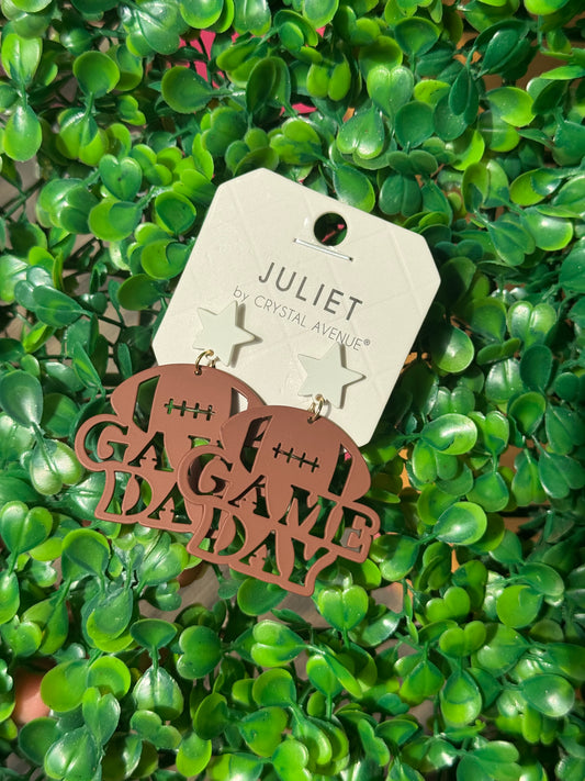 Gameday Football Dangle Earrings