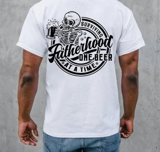 Surviving Fatherhood One Beer At A Time Shirt