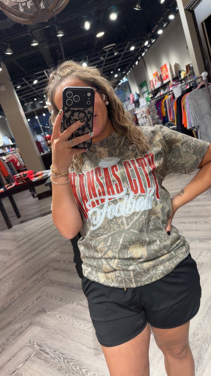Camo Kansas City Football Tee