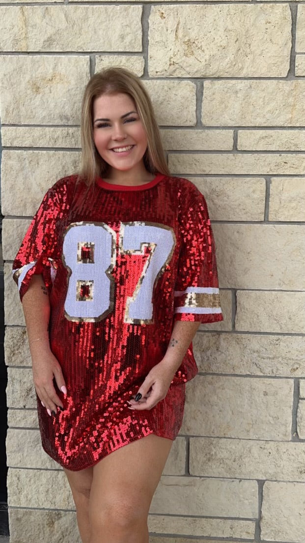 Kelce Era Sequin Dress