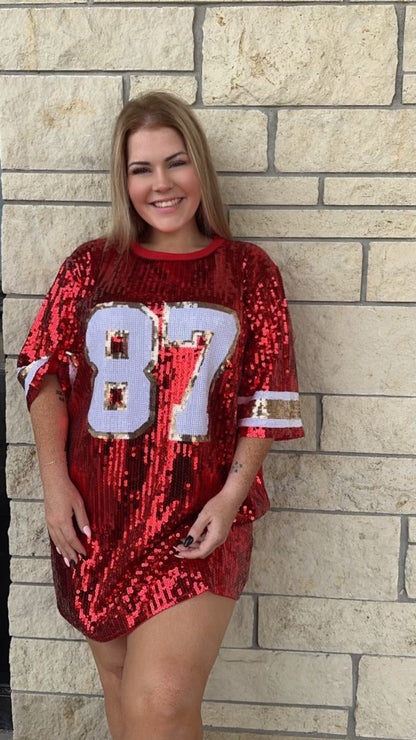 Kelce Era Sequin Dress