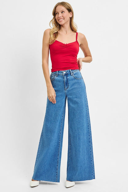 Risen High Rise Palazzo Jeans