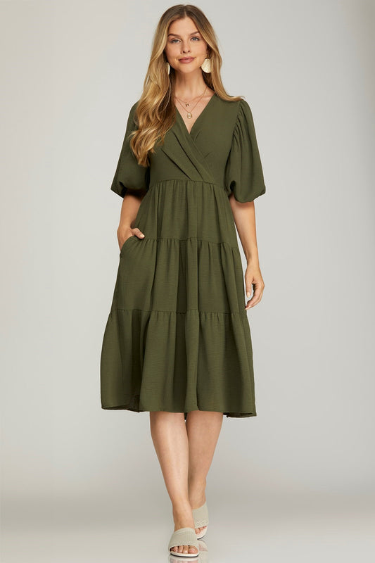 Grateful Olive Dress