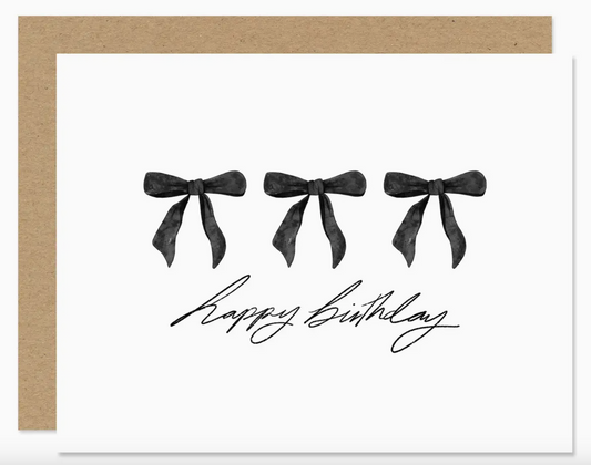 Happy Birthday Bow Card