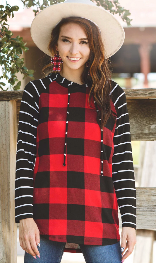 Buffalo Plaid Hoodie