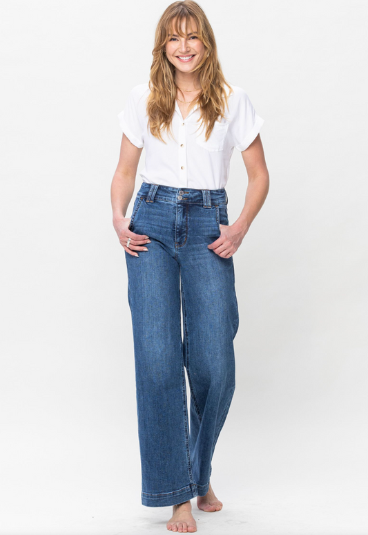 Nicole Wide Leg Judy Blue Jeans