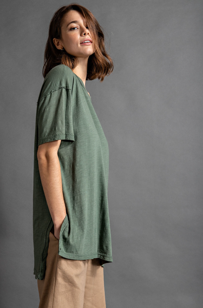 Army Green Basic Tee