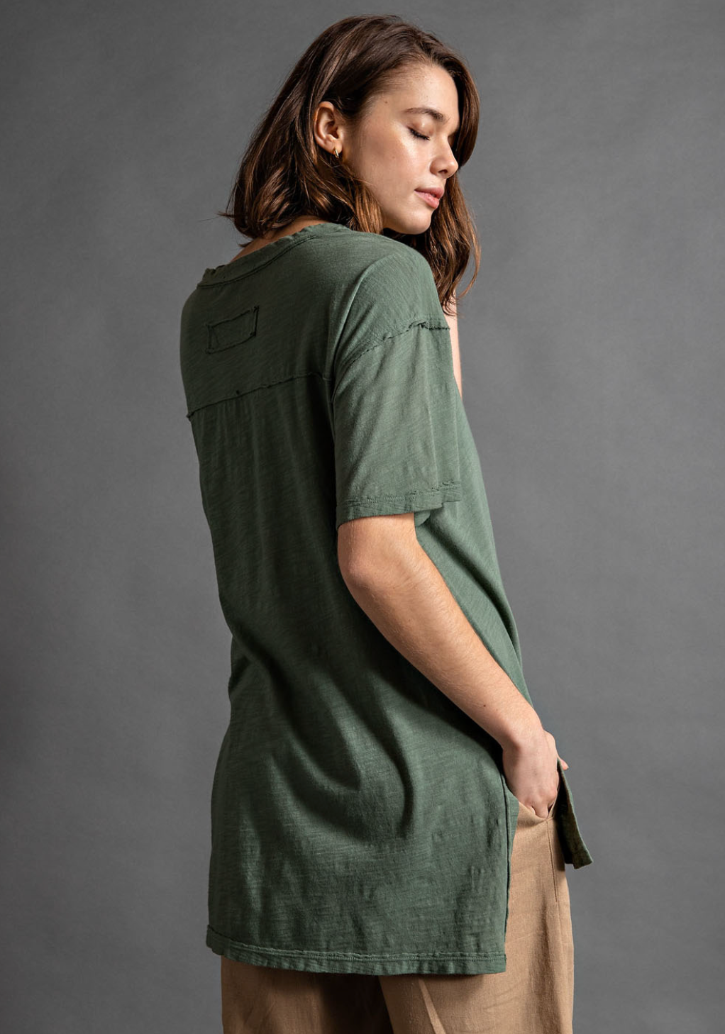 Army Green Basic Tee