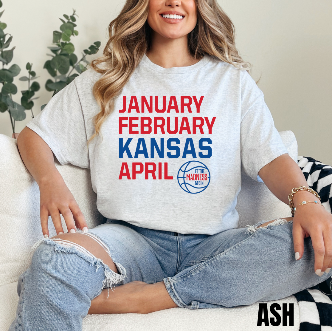 Jan, Feb, Kansas, Apr Basketball Shirt