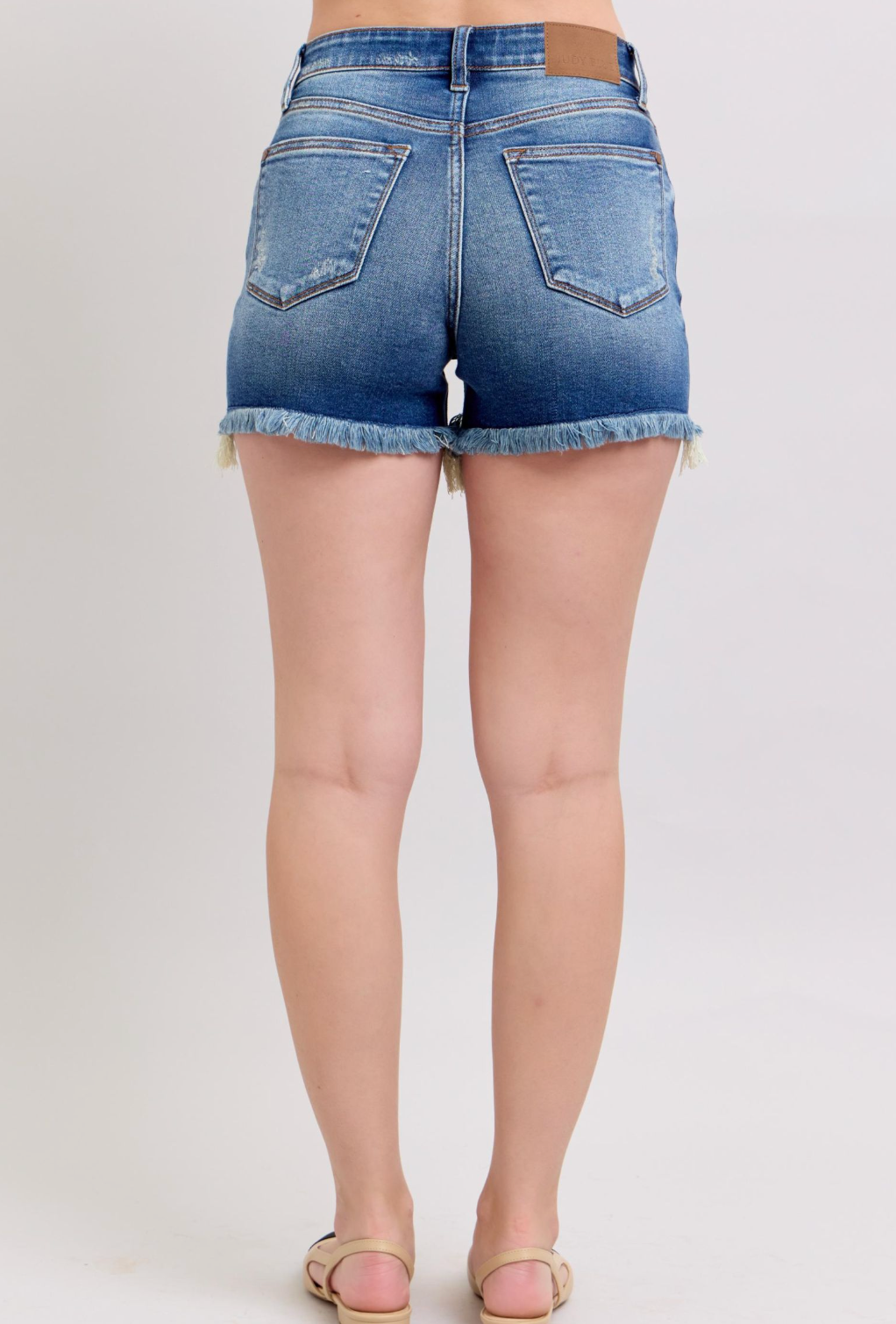 Quinn 2 Button Dad Style Judy Blue Shorts