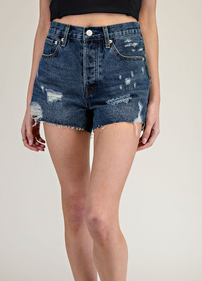 *High Waist Denim Shorts