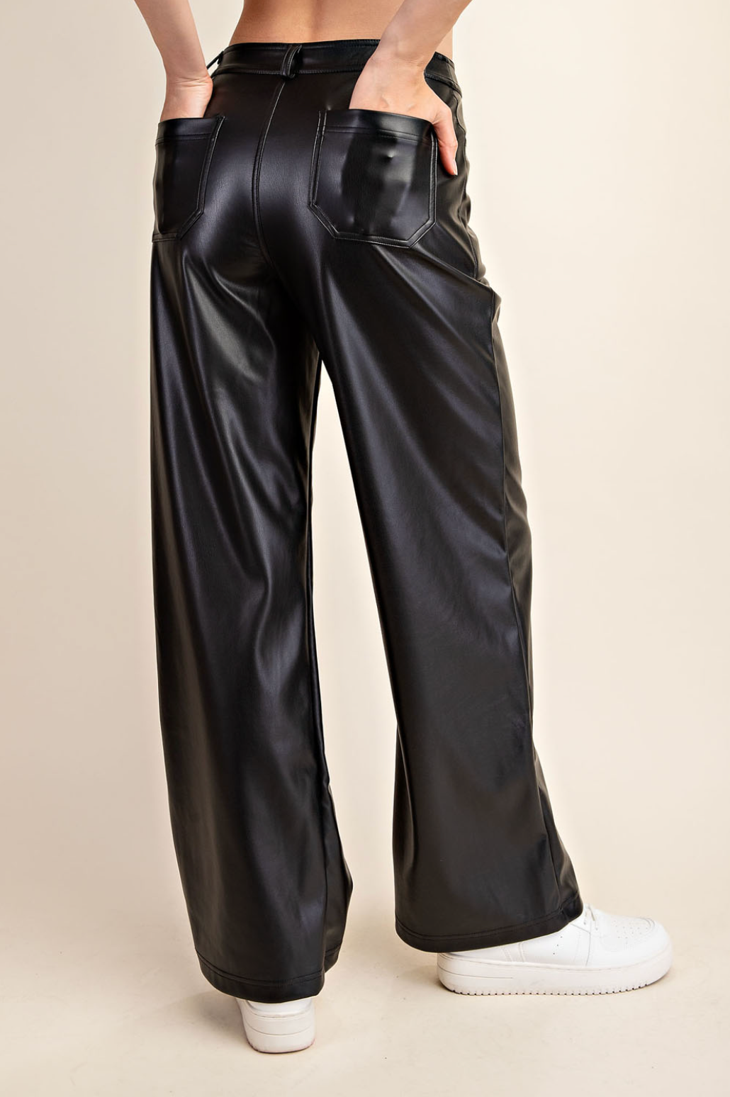 Straight Leather Pants